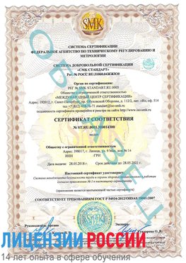 Образец сертификата соответствия Чебаркуль Сертификат OHSAS 18001